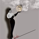 Vintage moon. Un projet de Illustration traditionnelle et Illustration de mode de Monica Locatelli - 20.01.2022