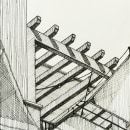 Dibujo - Bocetos - Cross Hatching. Un proyecto de Diseño, Arquitectura, Bocetado, Dibujo artístico y Sketchbook de Fran Mora - 24.01.2022