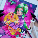 Mi Proyecto del curso: Coloreado con marcadores . Traditional illustration, Comic, Color Theor, and Manga project by Belinda Flores Aibar - 01.25.2022