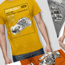 Diseño de camisetas con varios modelos de coches clásicos. Design, Ilustração tradicional, Publicidade, Artes plásticas, e Design gráfico projeto de Rubén Huéscar Santos - 08.05.2020