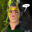 Loki. Design, Traditional illustration, and Children's Illustration project by Andrea Palma - 07.11.2021