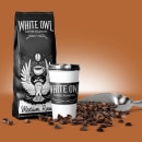 White Owl Coffee packaging and branding. Traditional illustration, Br, ing, Identit, H, and Lettering project by Alexis Moulds - 01.29.2022