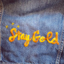 My project in Embroidered Hand Lettering: Create Wearable Art course. T, pograph, Embroider, Textile Illustration, DIY, H, Lettering, and Textile Design project by amyfreyn - 01.27.2022