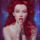 Red passion Realistic Portrait. Traditional illustration, Digital Illustration, Portrait Illustration, Portrait Drawing, Realistic Drawing, Digital Drawing, and Digital Painting project by Laura Leiva - 01.28.2022
