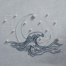 Luna y Mar. Embroider project by Carolina Alvarez - 05.14.2021