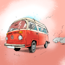 Cool Cars And Classic Vehicles I Saw This Summer. Un proyecto de Ilustración tradicional de Emil K - 02.02.2022