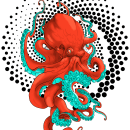 Octopus. Design e Ilustração tradicional projeto de Denys Elías Rodríguez - 03.02.2022