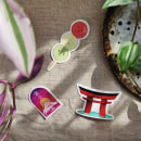 Japanese stickers. Traditional illustration project by Pierre-Baptiste - 05.01.2021