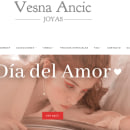 Sitio Web Vesna Ancic Joyas. Publicidade, e Marketing digital projeto de Paola Díaz Barría - 08.02.2022