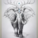 Souls of Nature - pencil drawings series. Traditional illustration project by Jonas Jödicke - 02.09.2022