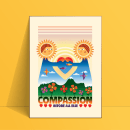 Compassion Poster Illustration. Graphic Design, Vector Illustration, Poster Design, and Digital Illustration project by Joseph Kernozek - 02.09.2022