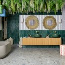 Eva Sonaike's African Inspired Bathroom for C.P.Hart. Arquitetura de interiores, Design de interiores, Design de produtos, e Pattern Design projeto de Eva Sonaike - 23.11.2021