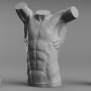 Anatomy Studies. 3D, Sculpture, 3D Modeling, and 3D Character Design project by Davide Sasselli - 02.10.2022