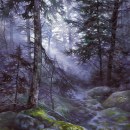 "Misty Forest" Ein Projekt aus dem Bereich Aquarellmalerei und Illustration von Katarzyna Kmiecik - 05.08.2019