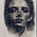 My project in Artistic Charcoal Portraiture: Creating Atmosphere course. Traditional illustration, Fine Arts, Drawing, Portrait Illustration, Portrait Drawing, Realistic Drawing, and Artistic Drawing project by Di Sun - 02.13.2022