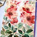My project in Artistic Floral Watercolor: Connect with Nature course. Un proyecto de Ilustración tradicional, Pintura, Pintura a la acuarela e Ilustración botánica de Jade - 18.02.2022