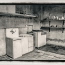 Goma Bicromatada Monocromo "30s kitchen" (25x35). Photograph, Arts, Crafts, Fine Arts, Painting, Watercolor Painting, Concept Art, Digital Photograph, Fine-Art Photograph, and Film Photograph project by Tipia Lab - 02.19.2022