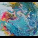 Sample Acrylic Pour Paintings. Fine Arts project by Maeve Payntr - 02.22.2022