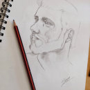 Mi Proyecto del curso: Sketchbook de retrato: explora el rostro humano. Sketching, Drawing, Portrait Drawing, Artistic Drawing, and Sketchbook project by vickyblanzari - 02.23.2022