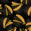 Estampa Bananas Bordadas [Farm Rio]. Design, Printing, and Textile Printing project by Carolê Marques de Andrade - 02.28.2022