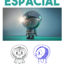 Pinguino Espacial. Un progetto di Illustrazione tradizionale, Character design, Illustrazione digitale, Modellazione 3D e Manga di Bryan (Mosh) Durán Hinez - 01.03.2022