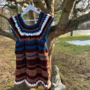 My project in Crochet Techniques for Colorful Clothing course. Design de moda, Tecido, DIY, Crochê, e Design têxtil projeto de Linda Ekvall - 02.03.2022