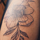 Mi Proyecto del curso: Tatuaje botánico con puntillismo. Traditional illustration, Tattoo Design, and Botanical Illustration project by Mariel G M. Argüero - 01.28.2022