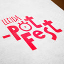 Lleida _potFest. Un proyecto de Br, ing e Identidad, Diseño gráfico y Diseño de carteles de Álex Martínez Ruano - 01.04.2021