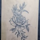 Mi Proyecto del curso: Tatuaje botánico con puntillismo. Traditional illustration, Tattoo Design, and Botanical Illustration project by Tipo Merol - 03.10.2022