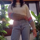 Pink and Blue Sweater ✨☁️. Un proyecto de Moda, Diseño de moda, Tejido, DIY, Crochet y Diseño textil de Paola Quiroz - 04.03.2022