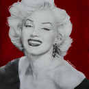 Marilyn Monroe . Traditional illustration project by Valentina Ugas - 01.16.2021