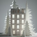 Parisian Winter House . Un proyecto de Fotografía, Dirección de arte, Artesanía, Papercraft y Fotografía de estudio de Adrian & Gidi - 16.03.2022