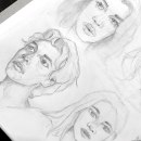 Portrait Sketchbooking Final Project . Un progetto di Bozzetti, Disegno, Disegno di ritratti, Disegno artistico e Sketchbook di AJ Marquiño - 19.03.2022