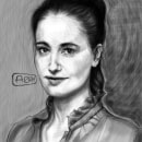 Marie Gillain . Traditional illustration, Digital Illustration, Portrait Drawing, Digital Drawing, and Figure Drawing project by ALFONSO OSORIO - 03.21.2022
