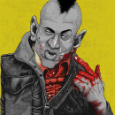 TRAVIS BICKLE - TAXI DRIVER. Design, Traditional illustration, Film, Video, and TV project by Daniel Pérez - 03.22.2022