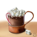 Cacao con marshmallow  . Un proyecto de Ilustración tradicional de Ekaterina Sysoeva - 04.04.2022