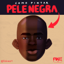Como pintar a pele negra. Traditional illustration project by Wilno Fakie - 01.17.2022