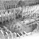 Pencil Architecture Drawings. Traditional illustration, Pencil Drawing, Drawing, and Architectural Illustration project by Jakub Chełstowski - 04.05.2022