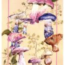 Mycology artworks. Traditional illustration, Education, Fine Arts, Painting, Watercolor Painting, Botanical Illustration, Naturalistic Illustration, Floral, Plant Design, and Picturebook project by Helena Smyth - 04.13.2022