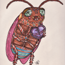 Candyroach. Traditional illustration, Character Design, and Drawing project by A.L. Solares - 10.06.2021