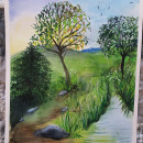 My project for course: Natural Landscapes in Watercolor. Un projet de Beaux Arts, Peinture , et Aquarelle de Galia Hristova - 19.04.2022