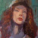 My project for course: Contemporary Oil Portraiture. Un proyecto de Ilustración tradicional, Bellas Artes, Pintura, Ilustración de retrato y Pintura al óleo de Richter Jutta - 20.04.2022