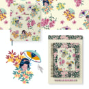 Take me to Japan | Pattern design collection. Traditional illustration, Digital Illustration, Printing, Textile Illustration, and Textile Design project by Lourdes Bruzzoni - 03.22.2021