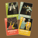 Retro Superhero Card Game. Un proyecto de Diseño, Ilustración tradicional, Diseño gráfico e Ilustración digital de Mindclash - 30.04.2022
