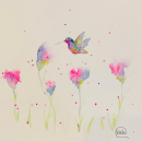Hummingbird. Pintura em aquarela projeto de vacker8 - 01.05.2022