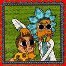 Rick and Morty - Madhubani Style. Un proyecto de Ilustración tradicional de Shreya Paul - 03.05.2022