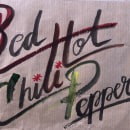Los Red Hot Chili Peppers son muy peppers. Calligraph, Brush Painting, Calligraph, St, and les project by Joan Carles González Anta - 05.07.2022