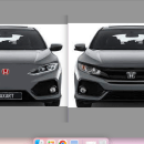 Electric Honda Civic. Un proyecto de Diseño de automoción y Diseño gráfico de Max Konto - 11.04.2022