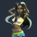 PokeGirls-Cathy/Nessa. 3D Character Design project by Jorge Moreno - 05.09.2022