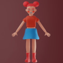 Mi proyecto del curso: Creación de personajes kawaii en 3D con Blender . Ilustração tradicional, 3D, Design de personagens, Ilustração digital, Modelagem 3D, e Mangá projeto de Fue Go - 11.05.2022